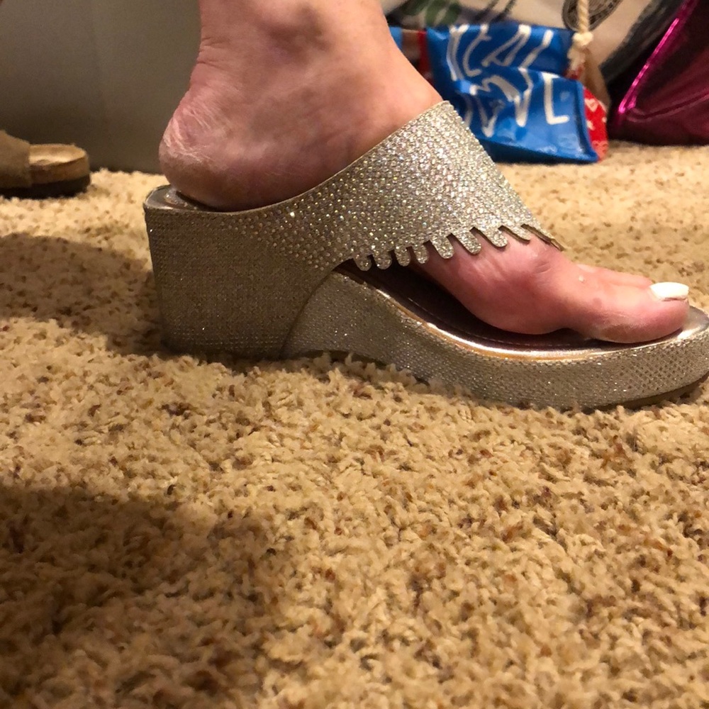 Bling Wedge Sandals - Picture 6 of 8